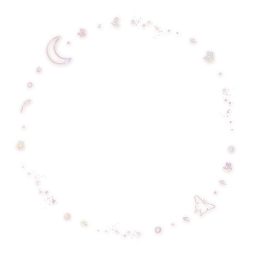 Png starry space border holography effect