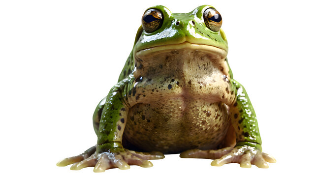 frog on white background