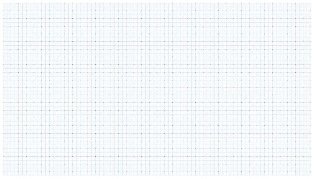 Light gray square grid with blue dots background ready for design template.