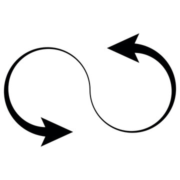 Continuous loop cycle arrows symbolizing iterative workflow process efficiency