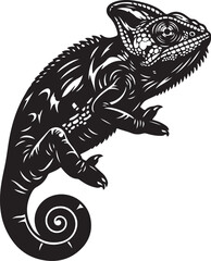 Obraz premium Iguana Vector Illustration on White Background, Cute Cartoon Lizard Reptile Character Design for Wildlife, Nature, Logo, Mascot, Sticker, Tattoo and Creative Projects
