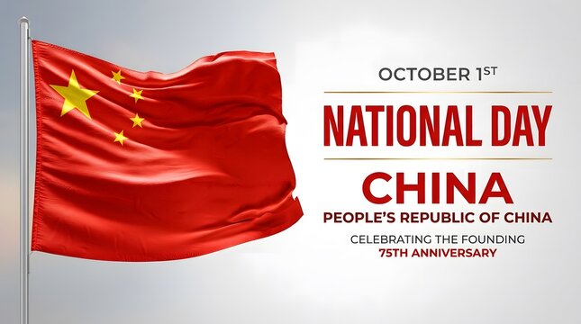Celebrating the founding of the people's republic of china on national day october 1st