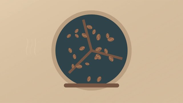 Torr&eacute;facteur de caf&eacute; rotatif avec grains en mouvement et lumi&egrave;re chaude