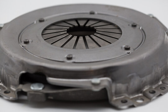 Clutch disc on a white background.
