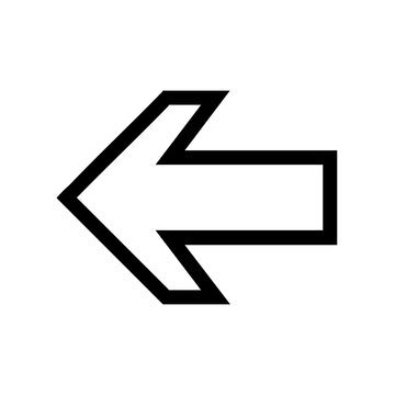 Black thin line arrow pointing to the right direction symbol with vector graphic UI design web design direction sign simple graphic black icon line art graphic element