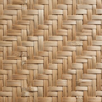 Traditional Vietnamese Woven Bamboo Texture Background Seamless Basket Weave Pattern