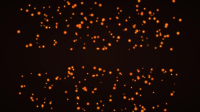 Glowing molten amber embers and fiery sparks rising with turbulent convective heat haze, dramatic 4K video loop.