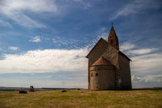 Historical church in Drazovce, Slovakia, built in 11th century