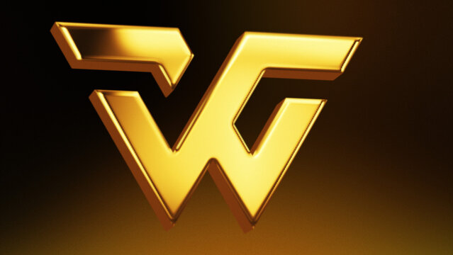 Elegant Golden 3D Wide Logo Reveal 