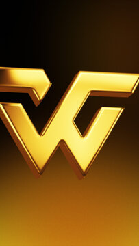 Elegant Golden 3D Vertical Logo Reveal 