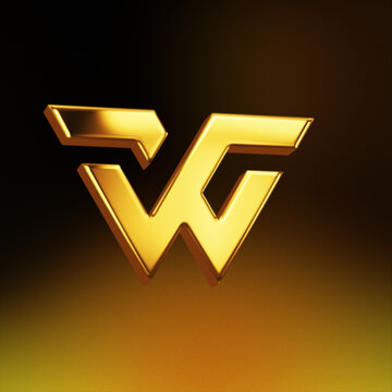 Elegant Golden 3D Square Logo Reveal