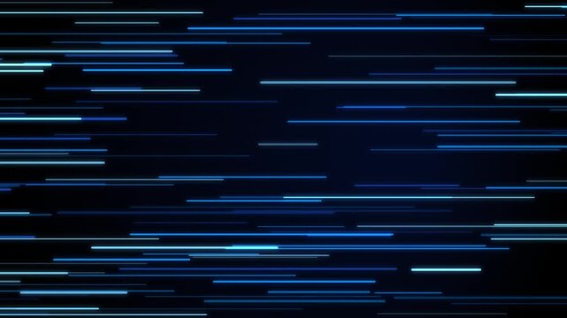 Blue neon speed lines vector background texture