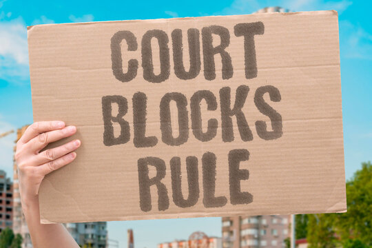 "Court blocks rule" Judge halts federal regulation in Oregon case. COURT. BLOCKS. RULE. JUDGE. OREGON.