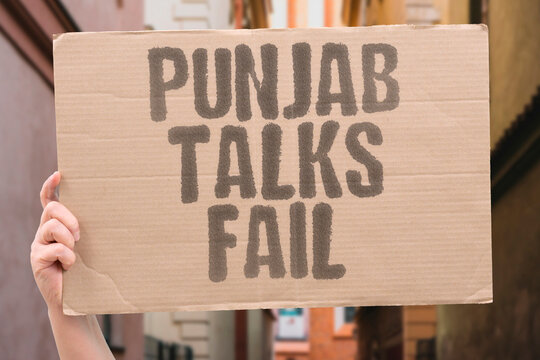 "Punjab talks fail" Government and farmers deadlock over prices. PUNJAB. TALKS. FAIL. GOVERNMENT. FARMERS.