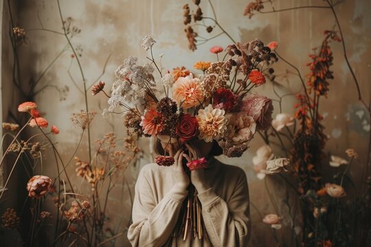 Flower bouquet art plant celebration.