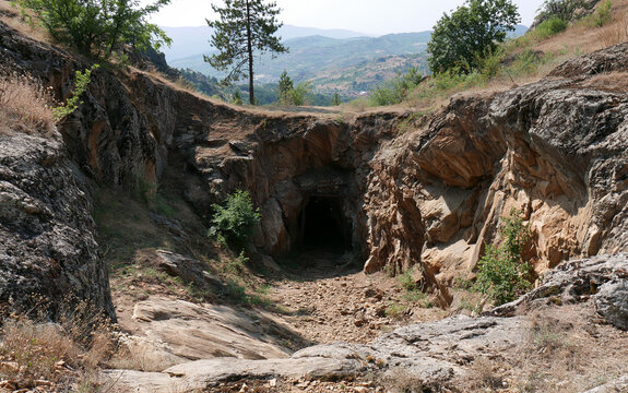 An old lead-zinc mine in Rudozem. Rhodope Mountains