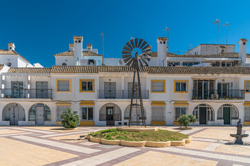 Buildings in Plaza del Molino, Chipiona, Spain © vli86