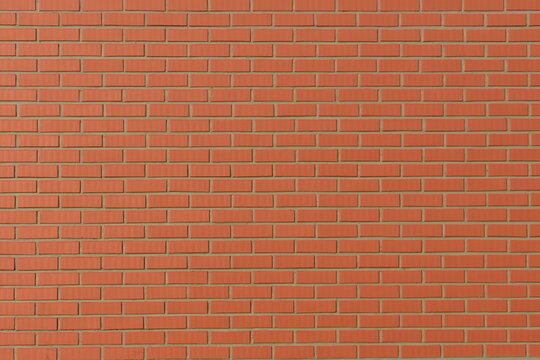 Pared de ladrillos anaranjados