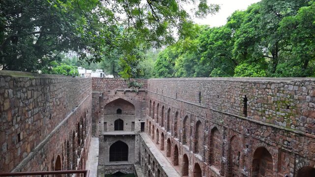 Agrasen Ki Baoli, Delhi, India &mdash; Historic stepwell in the heart of Delhi, famous for its ancient architecture, unique stone steps, and rich cultural heritage.