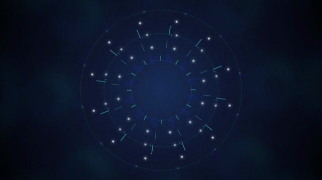 HUD user interface concentric circular rings seamless loop background