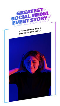 Animated Event Social Media Story Vertical Slideshow Celebration Invitation Promotion Template