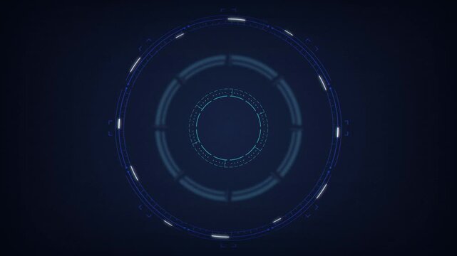 HUD target reticle spinning element seamless loop