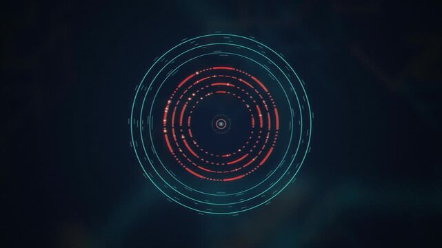 Radar HUD interface rotating seamless loop motion background