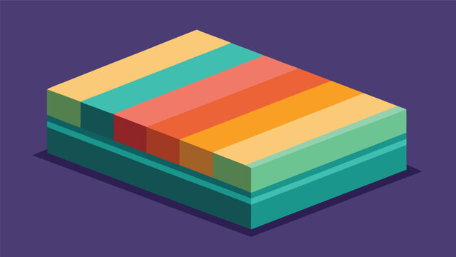 Isometric modern colorful graphic blocks rectangle shape vector illustration design with design element modern art abstract shape pattern background digital vector geometric structure isometric