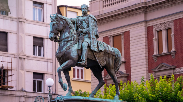 Prince Mihailo Monument in Front of National Museum at Republic Square, July,13,2026 Belgrade, Serbia
