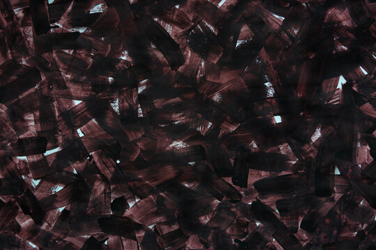 Dark brushstrokes swirl across the canvas. Muted reds and blacks create bold, abstract texture. Texture feels rough, energetic, yet intimate. Suitable for backgrounds or mood-driven design projects