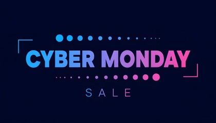 Obraz premium Cyber Monday sale poster, banner, background. Vector illustration