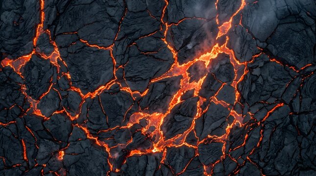 Lava texture fire background rock volcano magma molten hell hot flow flame pattern seamless