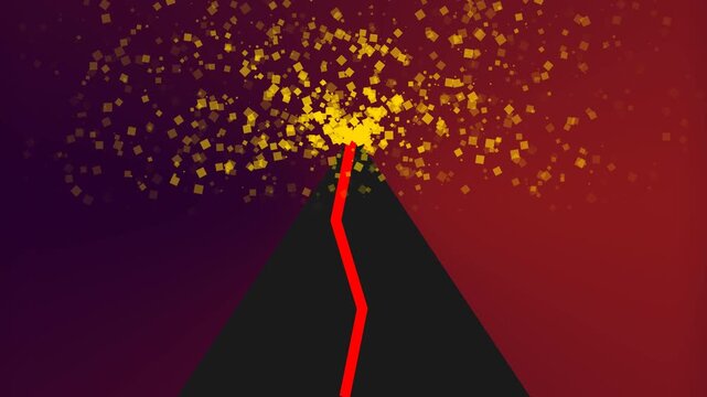Pathway Puzzle Solving in Dark Vivid Tunnel with Burst of Squares