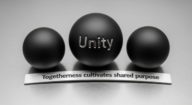 Structured Alignment of Three Spheres Unity 6x Gigapixel