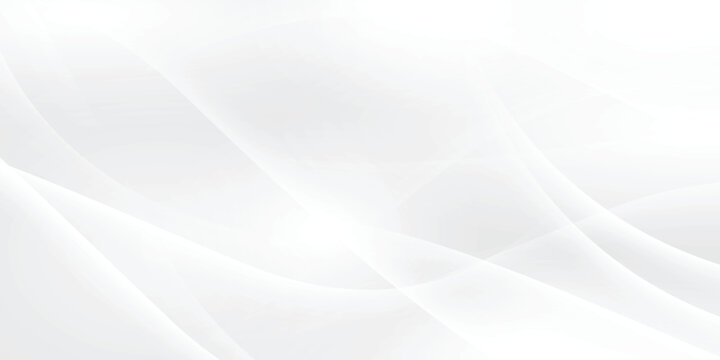 Abstract curving waves white abstract on gray background