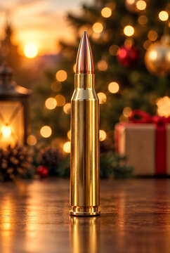 Christmas bullet festive holiday winter celebration unusual gift unexpected present
