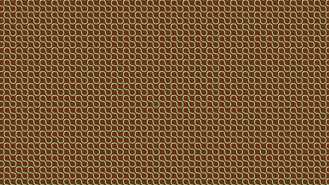 Abstract Seamless Pattern of Interlocking Shapes on Brown Background
