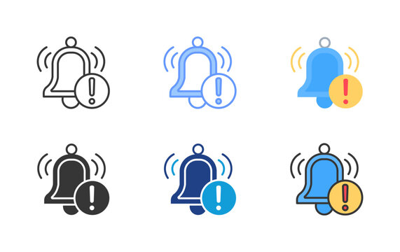 Notification Icon Set Multiple Style Collection