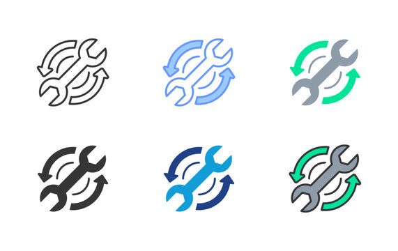 Fixing Icon Set Multiple Style Collection