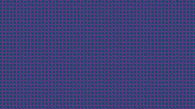 Seamless Pattern of Pink Interlocking Shapes on Dark Blue Background