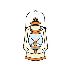 Vintage oil lantern illustration © mdminhajtalukdar