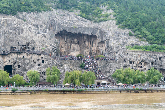 The Longmen Grottoes in Henan Province, China