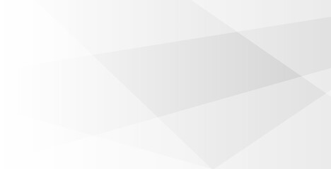 Obraz premium Abstract minimalist geometric white background with subtle grey overlapping polygonal shapes for professional corporate modern design templates