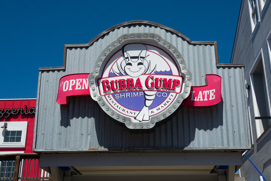  Bubba Gump Shrimp Company Restaurant in San Francisco Pier 39 Waterfront at Fisherman's Wharf