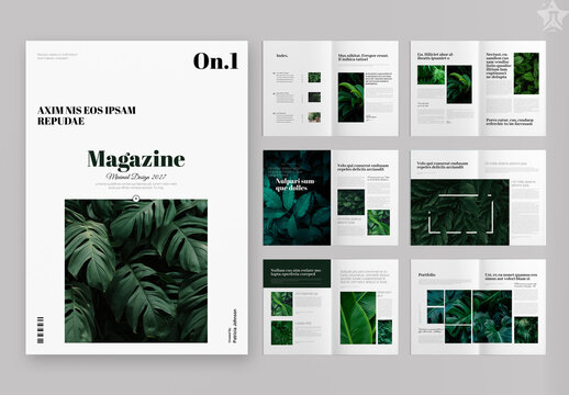 Minimal Magazine Layout