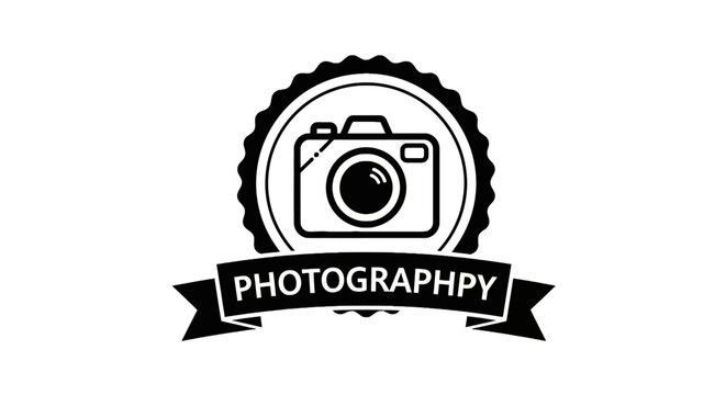 Camera Icon Photography Logo Design.