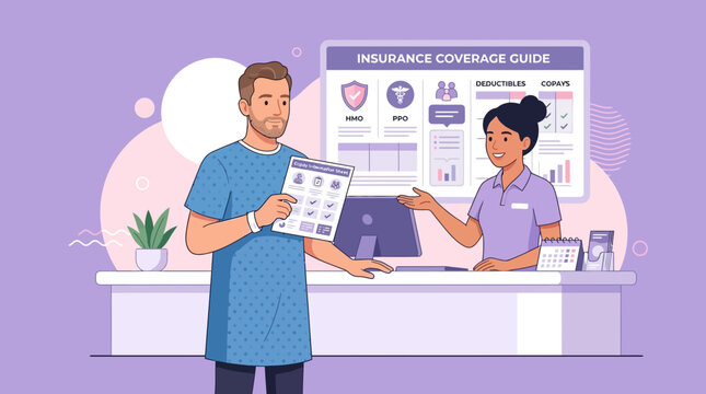 Patient Consults with Healthcare Professional About Insurance Coverage Guide