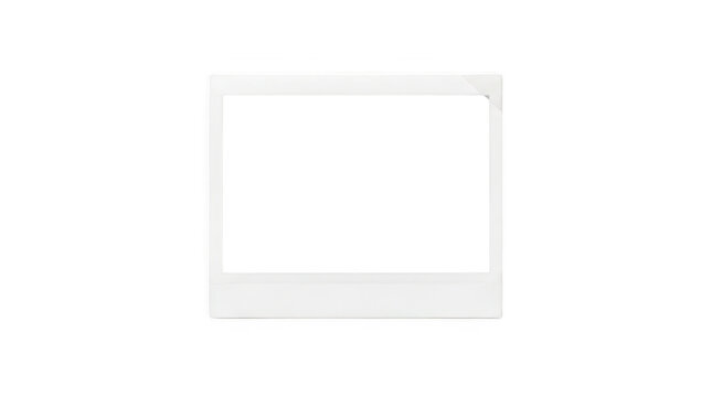 Instant photo frame isolated on transparent background