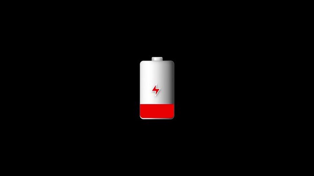 Multiple battery status indicators showing different power levels