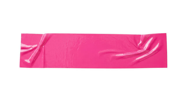 Pink duct tape isolated on transparent background